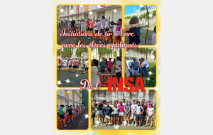 Initiations de tir à l'arc avec les élèves de L'INSA 